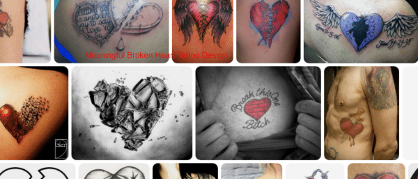 Meaningful Broken Heart Tattoo Design