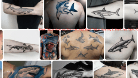 Shark Tattoo Ideas and Hammerhead Shark Tattoo Meaning & Shark Jaw Tattoo Outline