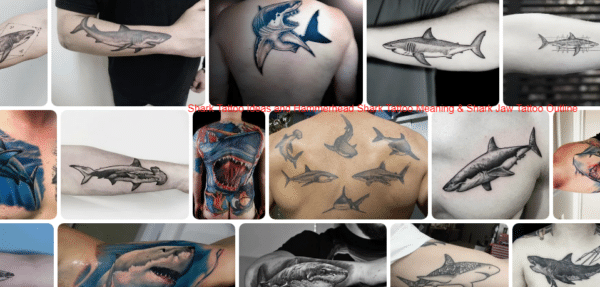 Shark Tattoo Ideas and Hammerhead Shark Tattoo Meaning & Shark Jaw Tattoo Outline