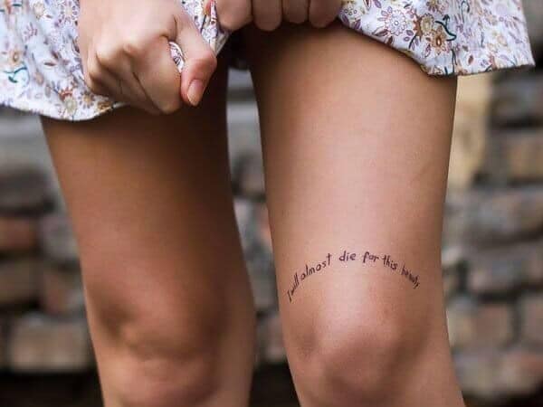 Above Knee Tattoos